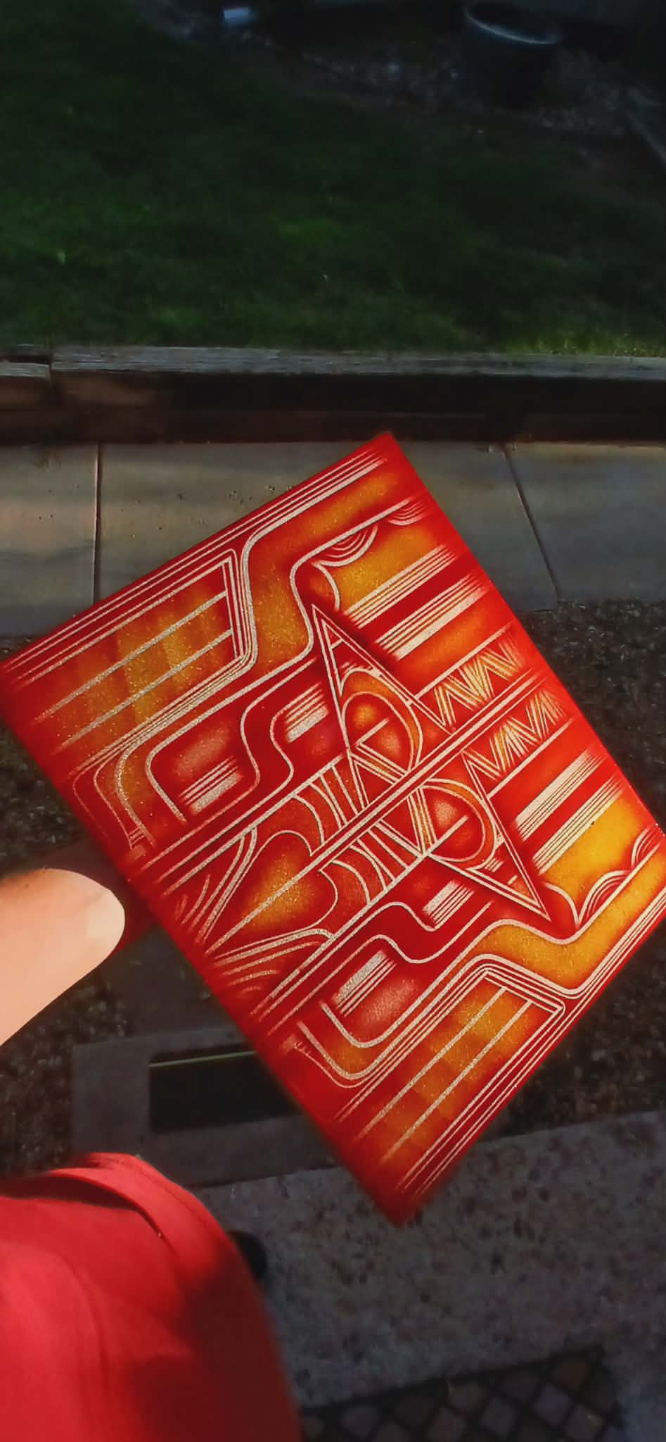 Candy Orange Panel - Close Up