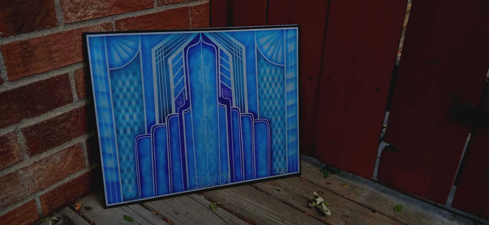 Blue Cathedral Panel - Porch